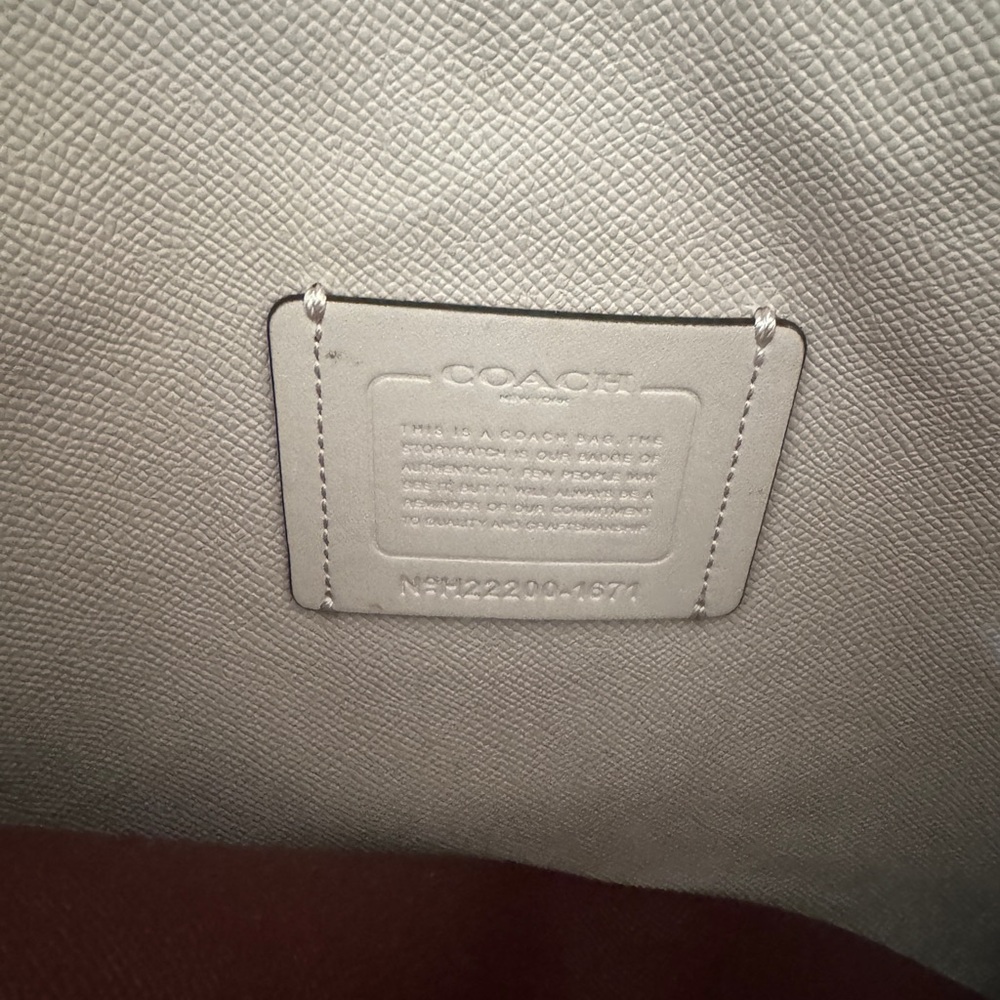 Coach Red Leather Tote Bag - Picture 5 of 7